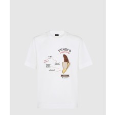 펜디 로고 프린트 반팔