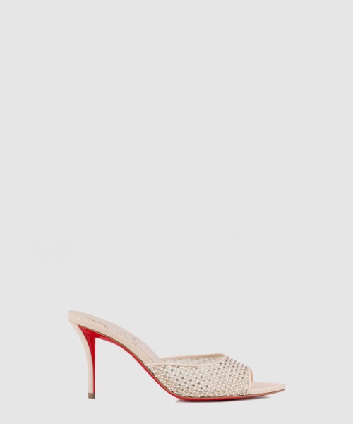 루부탱 Apostropha Mule Mesh Strass