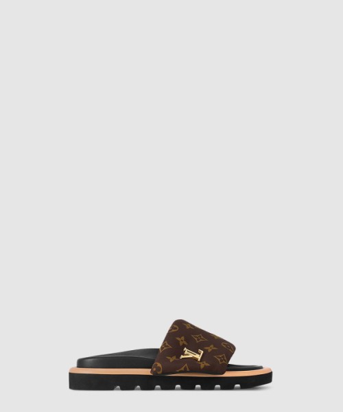 루이비통 Flatform 풀 베개 슬리퍼 1ABGIU