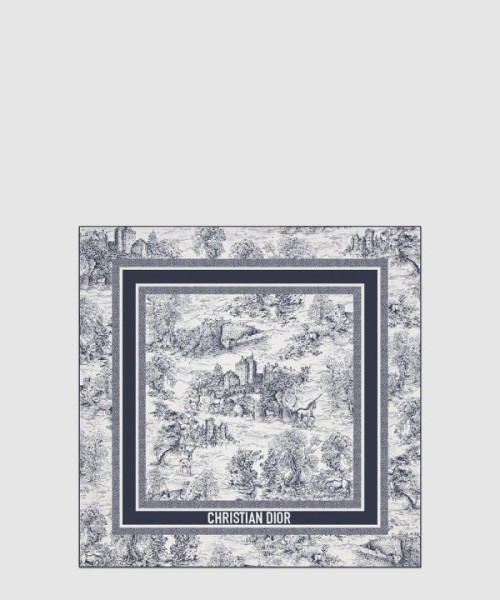 디올 Toile de Jouy Scotland 90 스퀘어 스카프 51SCO