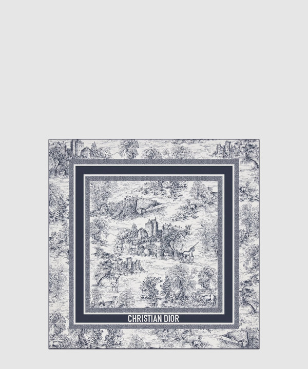 디올 Toile de Jouy Scotland 90 스퀘어 스카프 51SCO