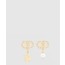디올 Petit CD Lucky Charms 귀걸이 E3714