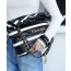 샤넬 24SS 스트라이프 22백 블랙 화이트