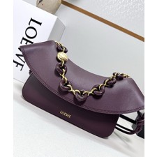 로에베 OLA 올라 미디엄 레더 숄더 AP22P22