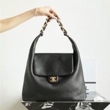 샤넬 25fw 맥시 호보백 (Bonaudo-카프스킨) AS5838 B22140 94305 블랙
