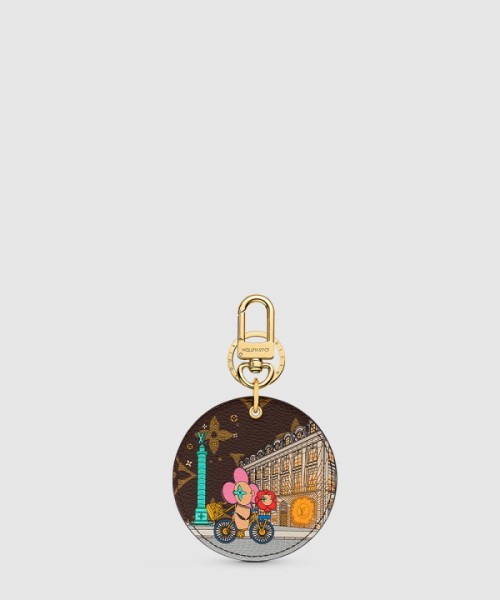 루이비통 일러스트 Xmas 파리 백 참 & 키 홀더 M00872