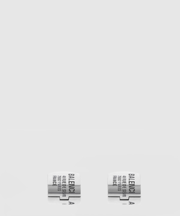 발렌시아가 태그 스터드 귀걸이 792892