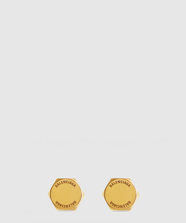 발렌시아가 차고 이중 나사 귀걸이 770138