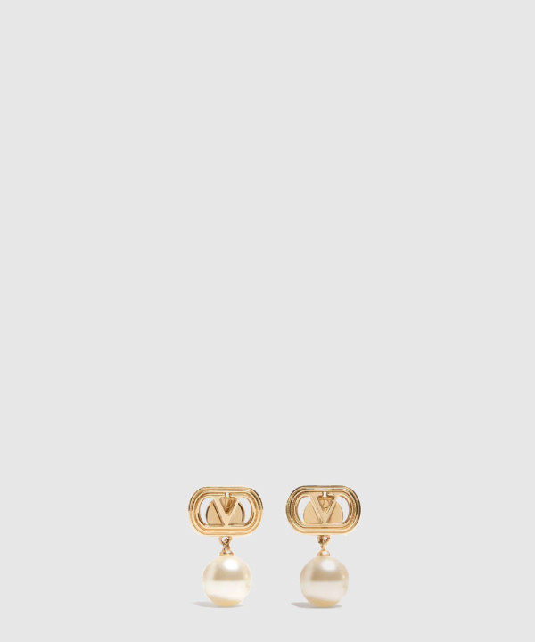 발렌티노 펄 메탈 이어링