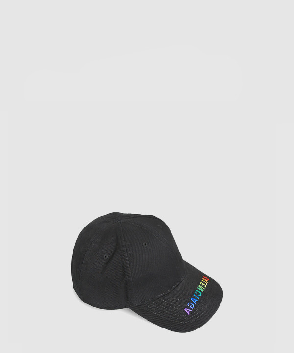 발렌시아가 레인보우 로고 베이스볼 캡 564206