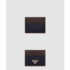 프라다 리나일론 및 가죽 카드 지갑 2MC025