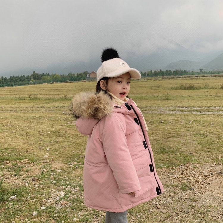 캐나다구스 키즈 퍼 후드 패딩