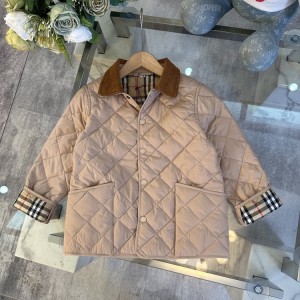 버버리 키즈 퀼팅 경량 패딩