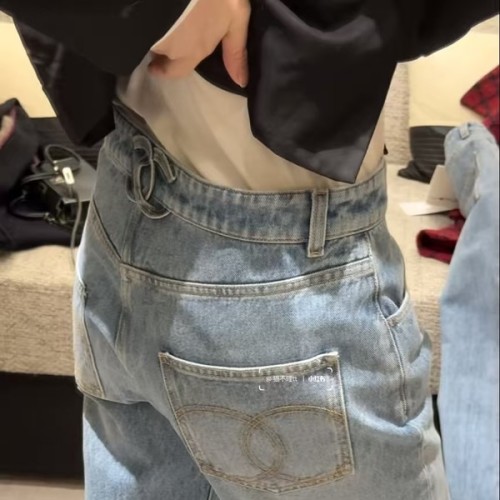 [고퀄] 샤넬 턴락 데님 팬츠 3컬러