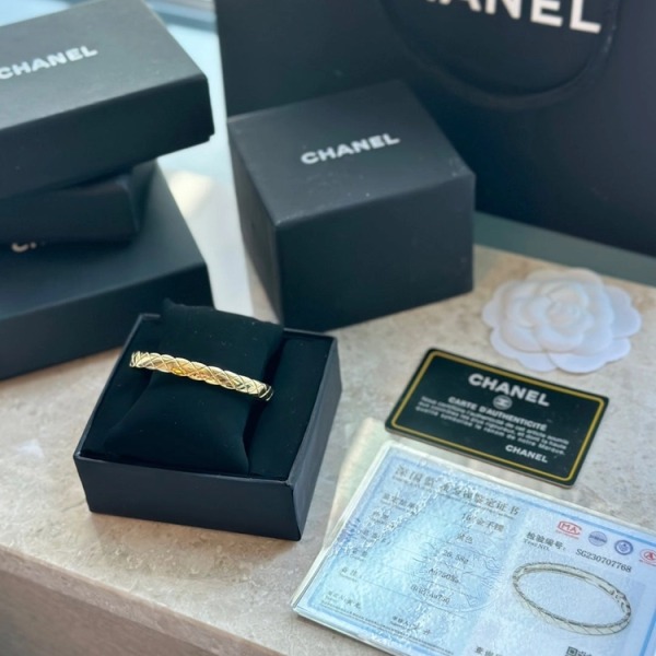 [18K GOLD 주문제작] 샤넬 코코크러쉬 뱅글 옐로우골드 18K 제작