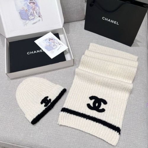 C 머플러 모자 set 6 (화이트)