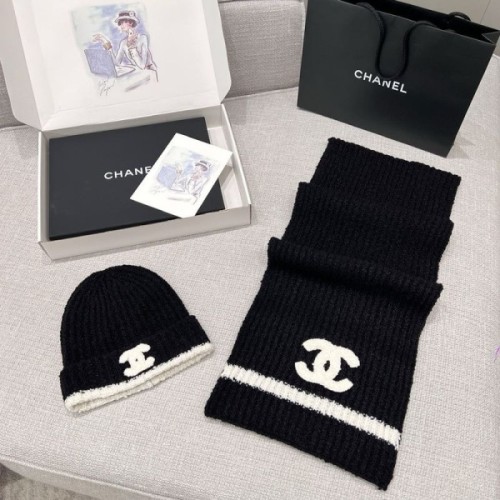 C 머플러 모자 set 6 (블랙)