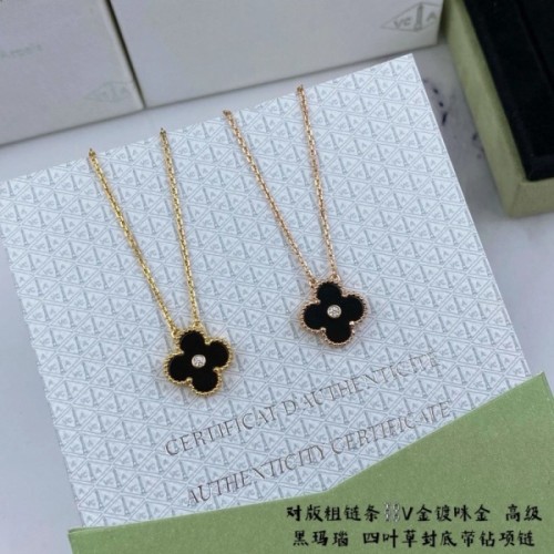 [18K GOLD 주문제작] 반클리프 빈티지 알함브라 다이아 목걸이