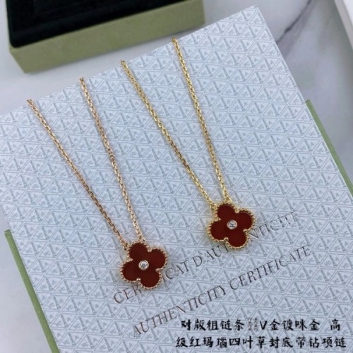 [18K GOLD 주문제작] 반클리프 빈티지 알함브라 다이아 목걸이