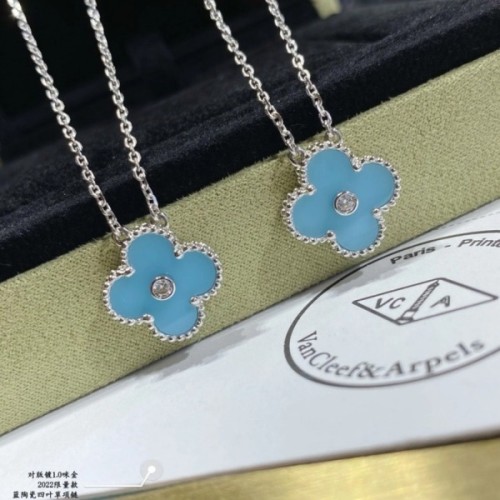 [18K GOLD 주문제작] 반클리프 빈티지 알함브라 다이아 목걸이