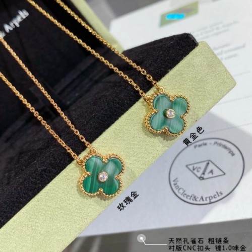 [18K GOLD 주문제작] 반클리프 빈티지 알함브라 다이아 목걸이