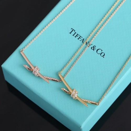 [18K GOLD 주문제작] 티파니 노트 파베 목걸이