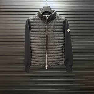 몽클레르 MONCLER 클래식 니트 조합 스탠드칼라 여성용 패딩 재킷