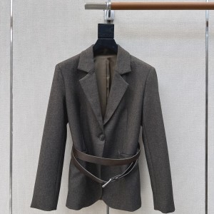 막스마라 테일러드 벨티드 블레이저 자켓