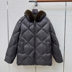 막스마라 더 큐브 트레메 발수 다운 패딩 자켓 딥브라운