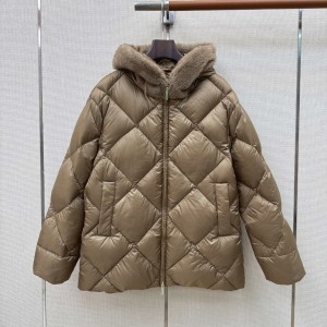 막스마라 더 큐브 트레메 발수 다운 패딩 자켓 베이지