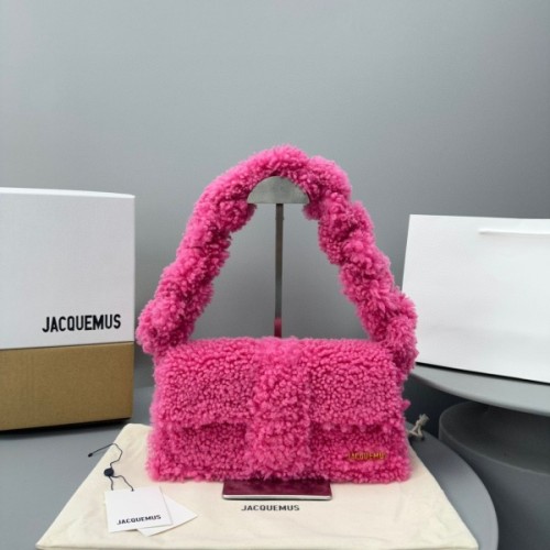 자크뮈스 르 밤비두 시어링 숄더 백 27*12*7cm
