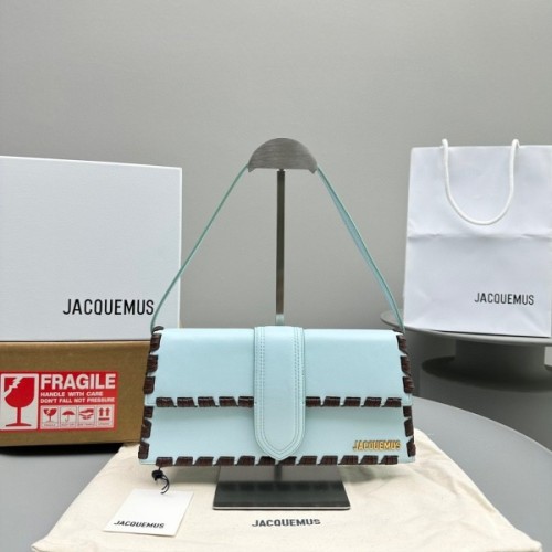 자크뮈스 르 밤비노 롱 라셋 플랩 백 라이트 블루 28*13.5*6cm