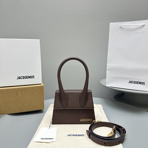 자크뮈스 르 치키토 레더 핸드백 18×15.5×8