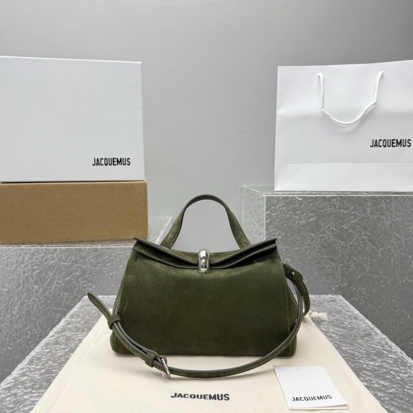 자크뮈스 발레리 스몰 백 카키 실버 20×7×14